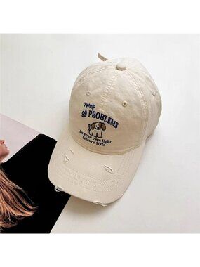 Dog Distressed Baseball Cap